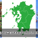 A map of Kyushu is placed a top a Pokémon map.